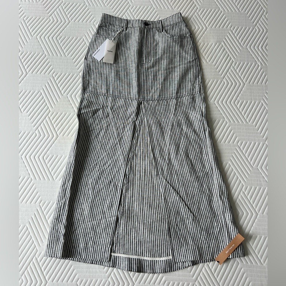 Reformation Petite Tazz Maxi Linen Skirt